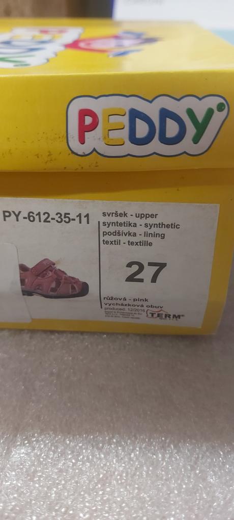Sandálky, peddy,27