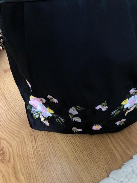 Čierny batoh/ čierny batoh s kvetinkami, zara