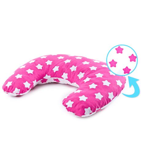 Sensillo vankúš na dojčenie ružové hviezdy,