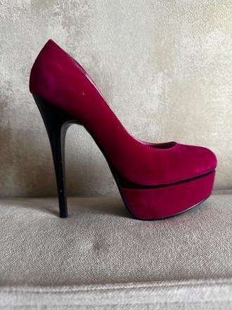 Dámské high hills ružové nové veľkosť 37, 37