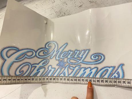 Nálepka na okno vianočná, 