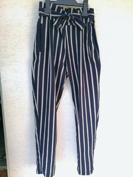 Pruhované nohavice, stradivarius,xs