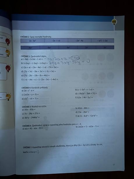 Matematika 8.ročník- pracovný zošit, 