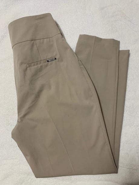 Krásne elegantné béžové nohavice, l / m