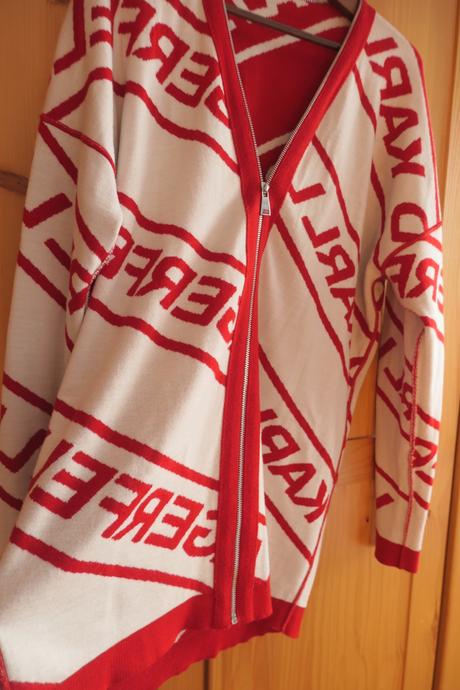 Karl lagerfeld orig.obojstrany kardigan/sveter m/l, m