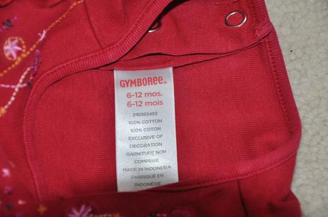 Cervene tricko, gymboree,74