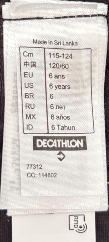 Wedze detské spodné lyžiarske tričko, wedze,116