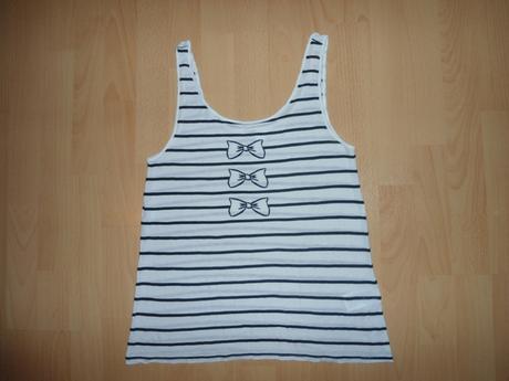 Cierno-biele letne tricko, h&m,s