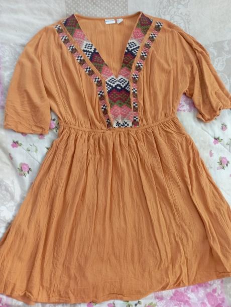 Oranžové šaty, bonprix,36