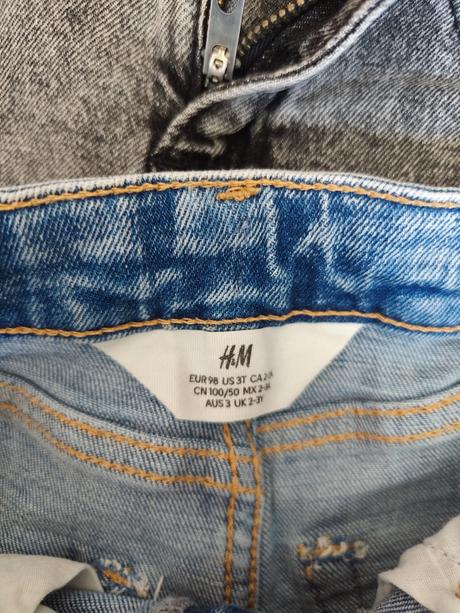 Riflové kraťasy, h&m,98