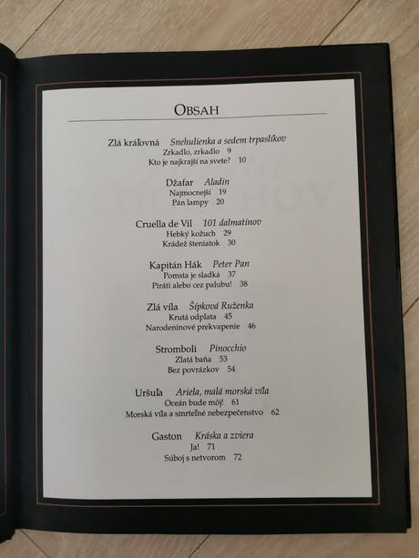 Kniha zloduchov od disney, 