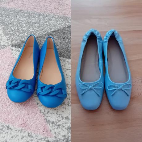 2x modré balerinky, graceland,39