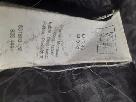 Cierny kratky kabát, xl