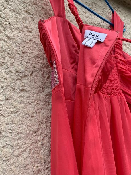 Ružové šaty na ramienka s flitrami bonprix, bonprix,m