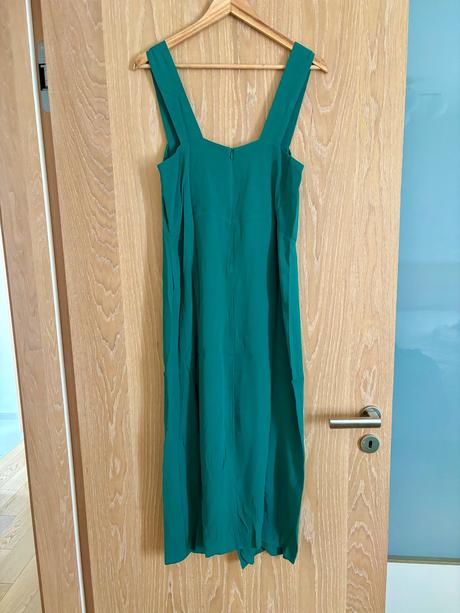 Viskozove saty lindex s predným razporkom, lindex,36