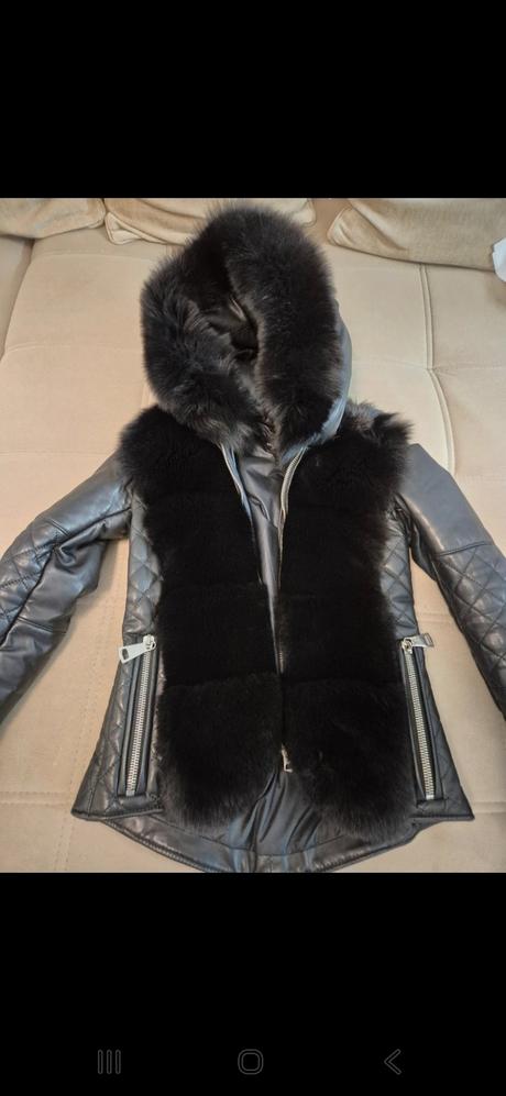 Dámska kožená bunda flo&clo, xs