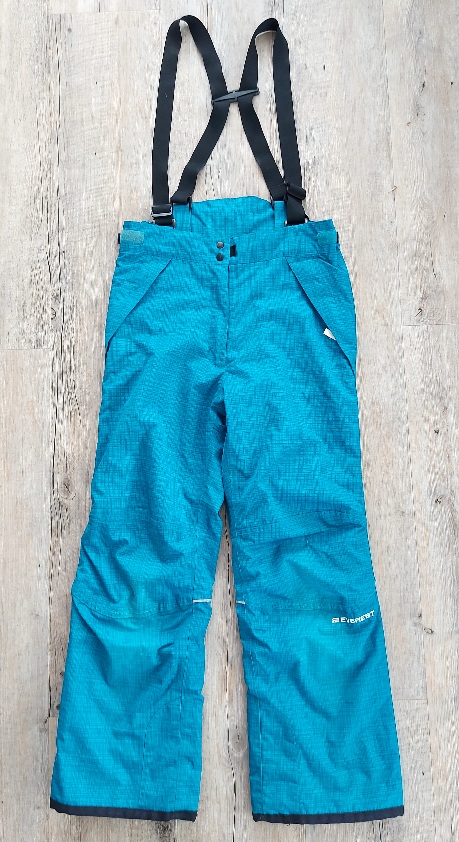 Tyrkysové lyžiarske nohavice, 152