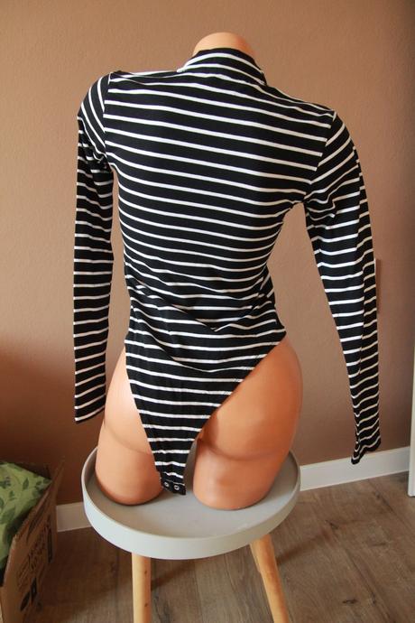 Pásikavé bavlnené body tričko, m, m