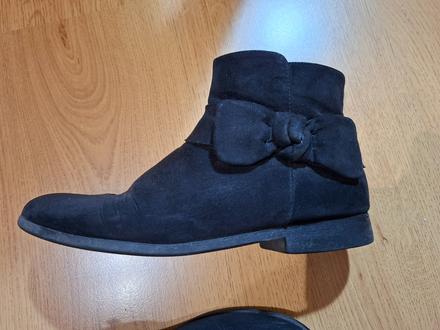 Členkové semišove topánky (veľkosť 37), h&m,37