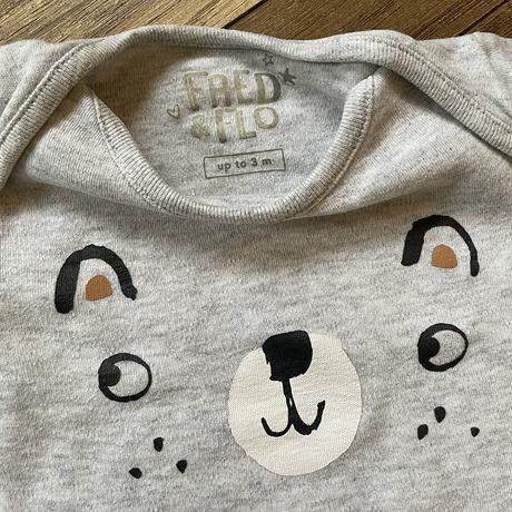 Sivé body s obrázkom macka, f&f,56