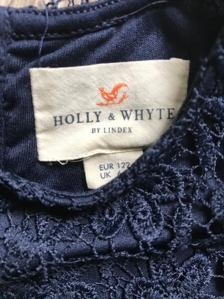Šaty čipka holly&whyte  6-7 rokov, lindex,122