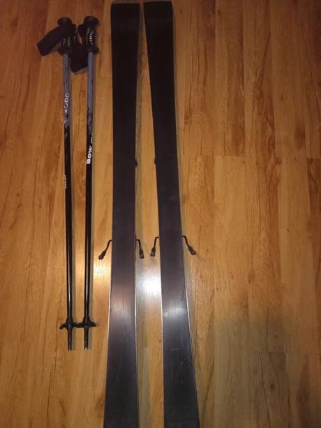 Lyze 140 cm rossignol, viazanie rossignol + palice, rossignol,140-149 cm