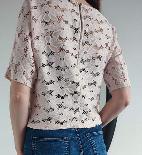 Pudrová oversize blúzka, new look,s