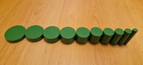 Montessori farebné valčeky bez úchytov, 