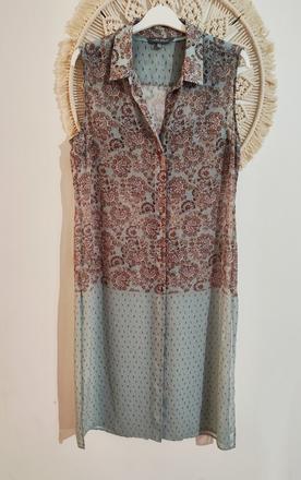 Priehľadná letná blúzka s rozparkami, laura ashley,l