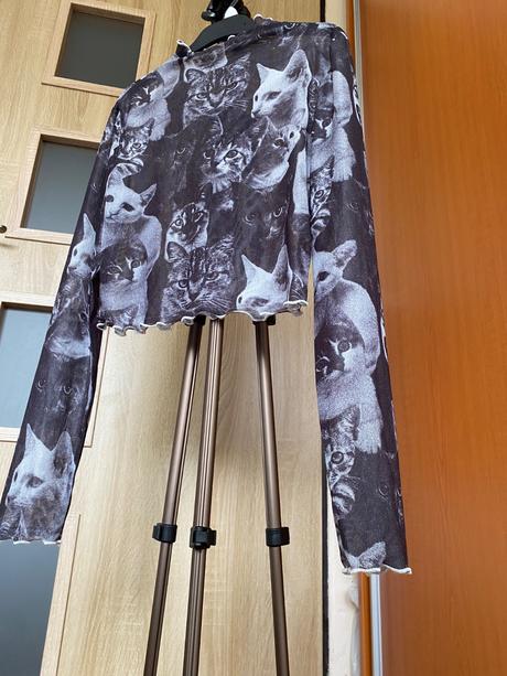 Sieťované mačkové tričko, m