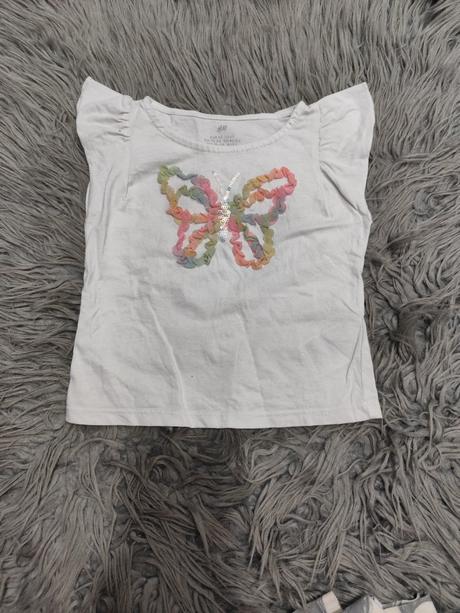 Tričko s motýlikom veľ. 92, h&m,92
