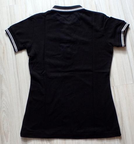 Čierne tričko s golierikom, v. xs, s, m, l, l / m / s / xs