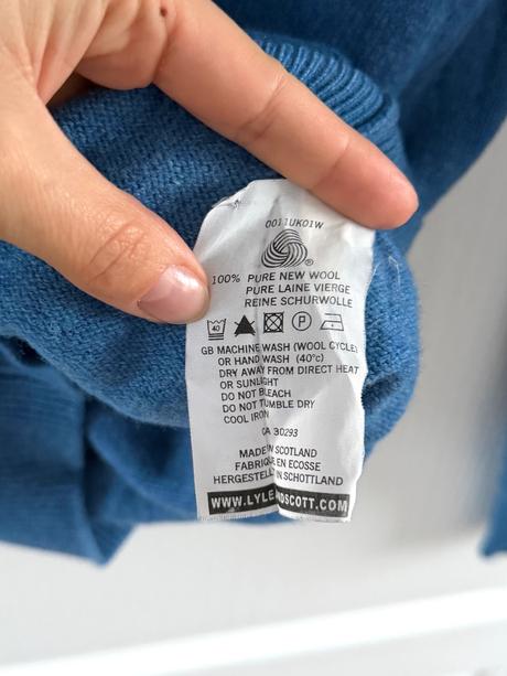 Vlnený sveter s certifikátom woolmark, l