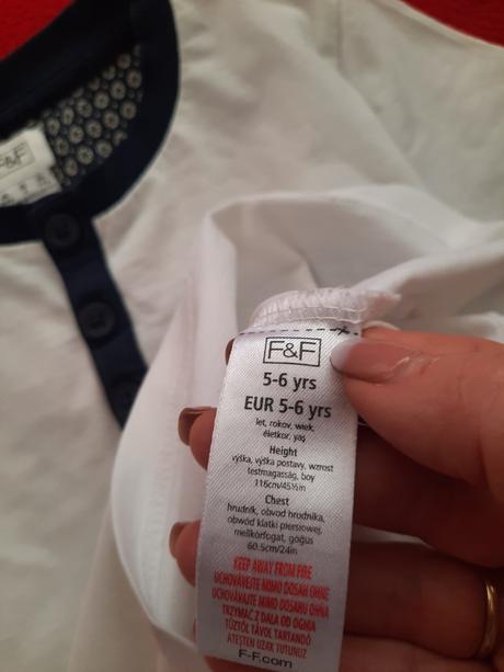 Chlapčenské tričko, f&f,116