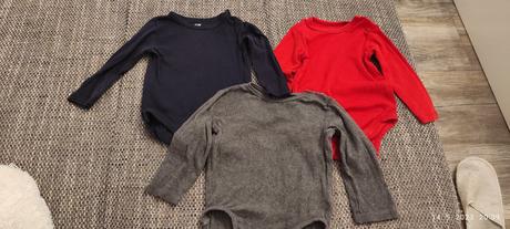 Body, dlhý rukáv 68 (3ks), h&m,68