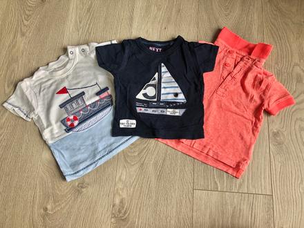 3 trička next 3-6 mes., next,68