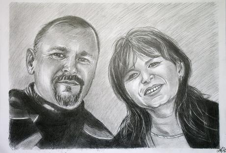 Portrét dvoch osôb na a3, 