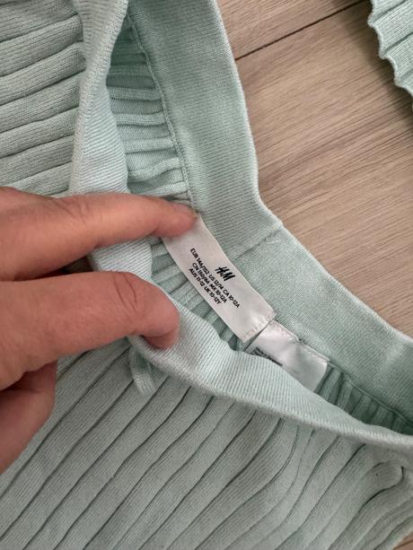 Vrubkovany dievčensky komplet h&m, h&m,146