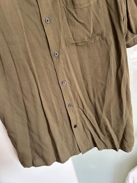 Padavá khaki košeľa, h&m,m