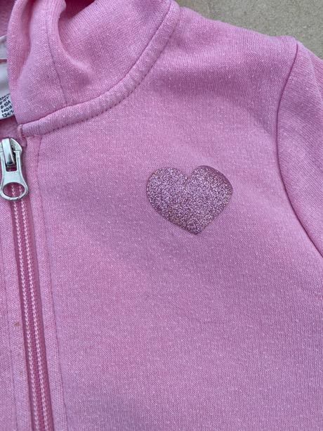 Ružová mikinka, h&m,134