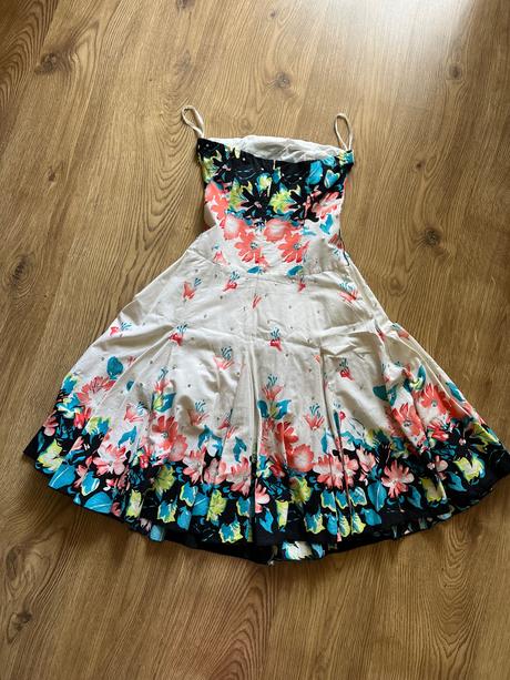 Výrazné šaty jane norman bez ramienok, xs