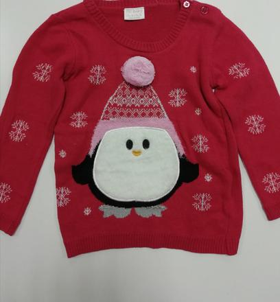 Vianočný sveter s tučniakom, f&f,86