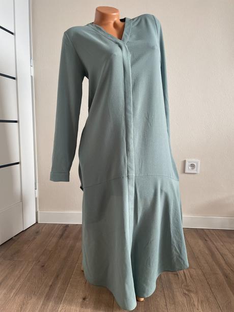 Šalviové oversize košeľové šaty cos, xs, cos,xs