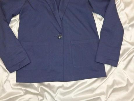 Kvalitný tmavomodrý blejzer, h&m,36