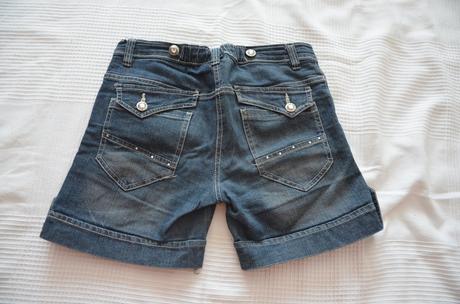 Dievčenské riflové šortky, 152