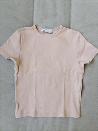 Béžový crop top, bershka,36