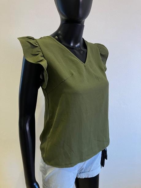Dámska blúzka s mašličkou khaki shein (xs), xs