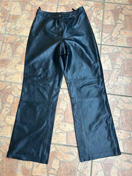 Nohavice pravá koža, s