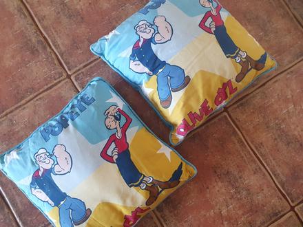 Ozdobné vankúše pepek námorník - popeye, 2 kusy,