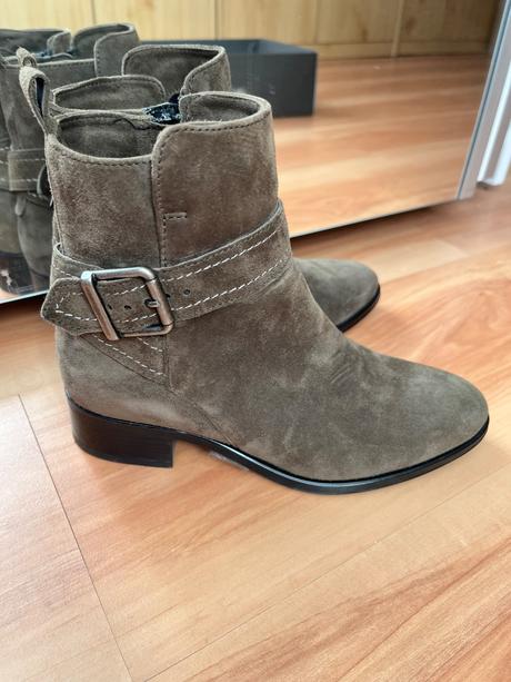 Čižmičky z brusenej kože, 36